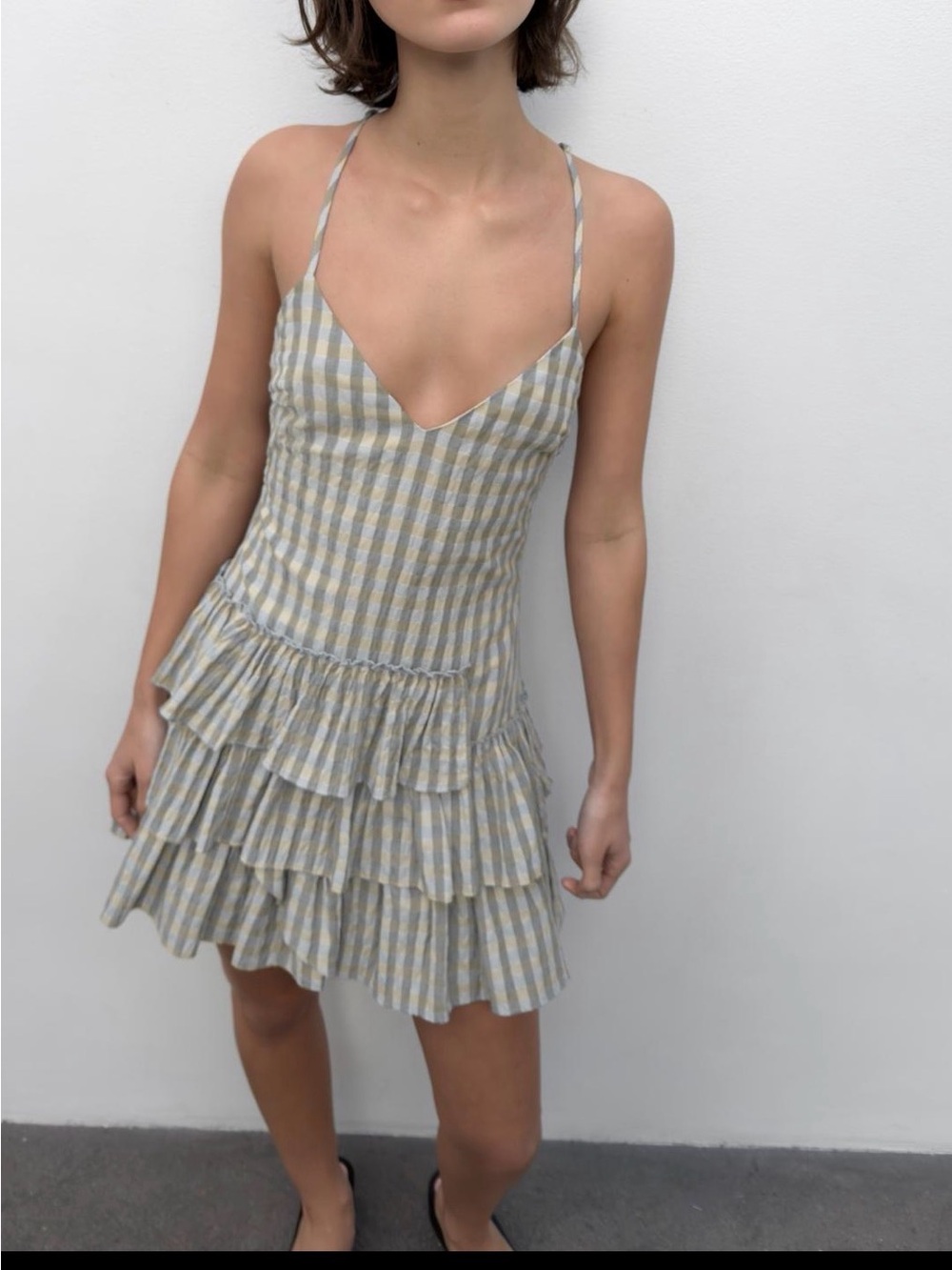 Zara Gingham Mini Dress